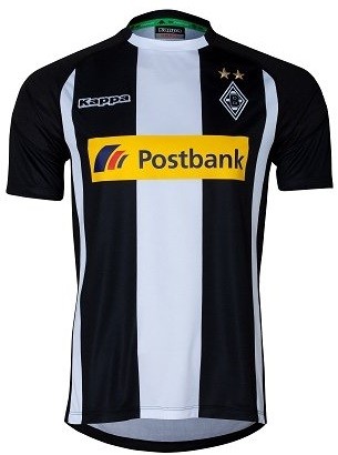 Форма футбольного клуба Боруссия Менхенгладбах 2017/2018 (комплект: футболка + шорты + гетры)