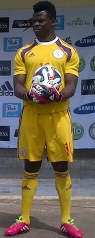 Мужская форма голкипера сборной Нигерии 2014/2015 (комплект: футболка + шорты + гетры)