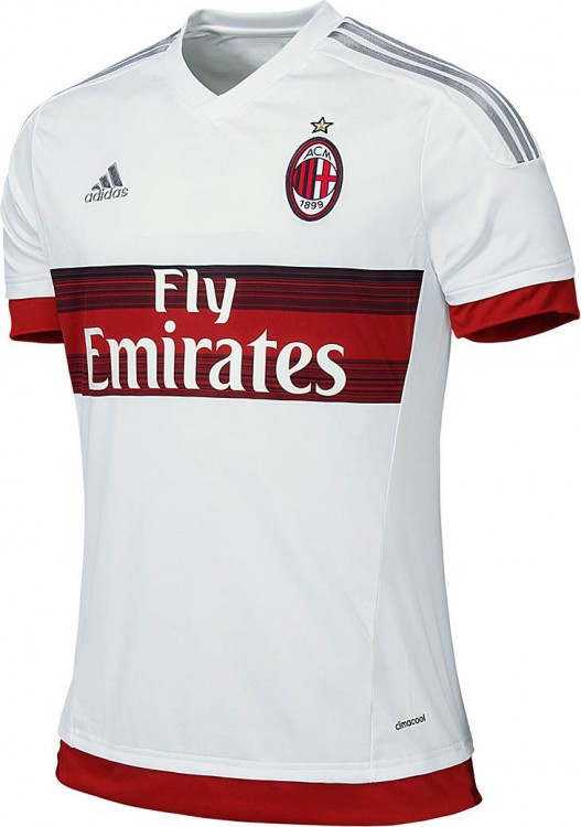 Форма футбольного клуба Милан 2015/2016 (комплект: футболка + шорты + гетры)