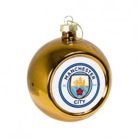 Елочный шар золотой Манчестер Сити