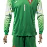 Мужская форма голкипера Сборной Португалии 2017 (комплект: футболка + шорты + гетры)