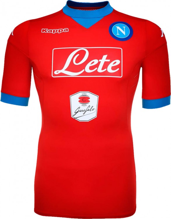 Детская форма футбольного клуба Наполи 2015/2016 (комплект: футболка + шорты + гетры)