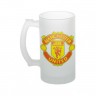 Кружка пивная, стеклянная футбольного клуба Манчестер Юнайтед