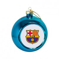 Елочный шар голубой Барселона