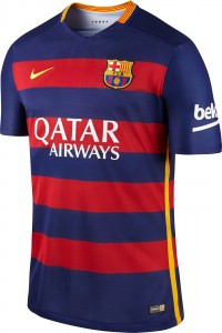 Форма игрока футбольного клуба Барселона Даниэл Алвес (Daniel Alves da Silva) 2015/2016 (комплект: футболка + шорты + гетры)