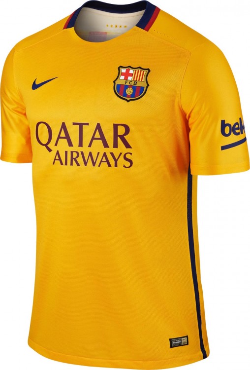 Форма игрока футбольного клуба Барселона Жерар Пике (Gerard Pique i Bernabeu) 2015/2016 (комплект: футболка + шорты + гетры)